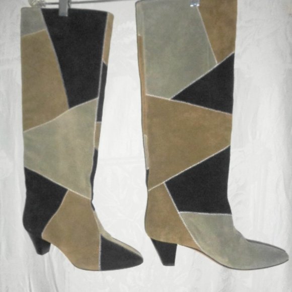 ISABEL MARANT ETOILE Patchwork Boots 38 7.5 $715 - Picture 2 of 7